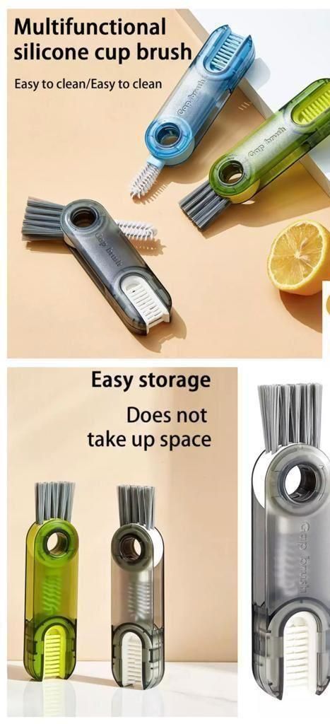3 in 1 Multifunctional Bottle Gap Cleaner Brush